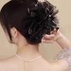 Pinza para el pelo de plumas súper de hada para mujer 2026 Nueva pinza de alta gama para el pelo pinza de tiburón para la parte posterior de la cabeza accesorio para el cabello con un sentido de sofisticación