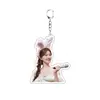 Ventilador de Pingente Acrílico Lusi Key Presente Zhao Lusi Mercadoria Chaveiro Pingente de Celebridade Acrílico