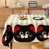 Mantel de Mesa con Atmósfera Estilo Dibujos Animados, Impermeable, Resistente al Aceite, Mantel sin Lavado, Nuevo Modelo 2026, Lujo Ligero, Mantel de Mesa de Café de Gama Alta
