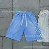 Ins Verano Transfronterizo Europeo y Americano Estilo Oscuro Y2K Estampado de Pedrería Pantalones Cortos Sueltos Corte Ajustado Pantalones Calientes Cordón Casual