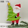 Cross-border Novo Natal Criativo de Madeira Rudolph Pequeno Pingente Papai Noel Boneco de Neve Árvore de Natal Pingente Decorativo