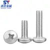 Tornillos y Pernos de Acero Inoxidable 304 M1-M10 de Cabeza Redonda Phillips, Tornillos de Cabeza Redonda Tornillos Mecánicos Gb818