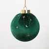 Adornos de bola de Navidad envueltos en terciopelo multicolor 6/8CM Decoración navideña bolas de Navidad de plástico decoraciones para árbol de Navidad