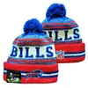 Gorro de Punto Cálido para Otoño e Invierno de la NFL para Hombres y Mujeres con Letras Bordadas de Estilo Pop y Pompón