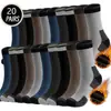 Nuevos calcetines de lana para otoño e invierno para hombre, forrados de felpa, engrosados, talla grande, longitud extendida, calcetines cálidos de algodón y lana para dormir a media pantorrilla