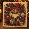 Novo Produto Transfronteiriço 5D DIY Natal Inverno Arte Feita à Mão Criativa Fofa Pintura Diamante Pérola Decoração de Mesa Parede