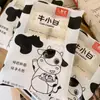 Pão de Leite Cozido Shuhui Vaca Branco Café da Manhã Bebê Crianças Desenho Animado Leite Pães Cozidos Ponto de Macarrão Congelado Café da Manhã Torta Ding Ding Xing