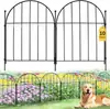 Valla de Jardín de Metal Sin Excavar Barrera para Animales, Resistente a la Corrosión Arco Decoración Exterior para Patio