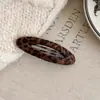 Grampo de Cabelo Estampa de Leopardo Maillard Outono e Inverno para Mulheres 2025 Novo Grampo para Mecha da Testa Franja Grampo BB Grampo Lateral da Orelha Acessórios de Cabelo