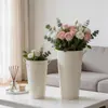 Cubos de hojalata florales al por mayor transfronterizos, Arreglos de flores secas para floristerías, Recipientes para flores, Cubos florales de arte en hierro con doble asa para decoración del hogar