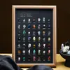 49 Tipos de Cristais Naturais Pedras Minerais Moldura para Fotos Enfeites Criativos Internos Pingente de Cristal Pintura Decorativa Mesa Presentes