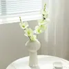 Ramo de gladiolos artificiales de alta gama con 6 puntas, decoración floral simple para sala de estar, arreglo floral de boda, flores decorativas