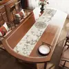 Nuevo Mantel Ovalado Estilo Chino, Lavable, Resistente al Aceite, Impermeable, Resistente al Calor, Mantel Suave de PVC Tipo Vidrio, Mantel Redondo Plegable