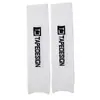 Calcetines de fútbol de tubo largo TC transfronterizos, blanco y negro, calcetines deportivos con protección de rodilla antideslizante, profesionales que absorben el sudor, resistentes al desgaste, transpirables, protectores de pierna