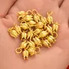 Retenção de cor forte acessórios dourados colar com pingente de florzinha ouro antigo acessórios de joia diy pingente de pulseira material de pulseira