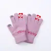 Novas luvas femininas de dedo com tela sensível ao toque de urso, moda, luvas quentes de inverno, luvas de dedo fofas de desenho animado com tela sensível ao toque