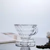 En Stock Filtro de Café Preparado a Mano Taza Filtro Cono Filtro de Café de Vidrio Forma de Cono Taza Filtro de Goteo Cafetera Utensilios