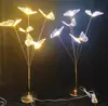 Novos Adereços de Casamento: Borboletas de Ferro e Pássaros Voadores para Guiar o Caminho, Decoração de Palco T para Salão da Cerimônia de Casamento e Arranjo de Luzes de Chão Iluminadas