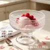 Jingyuan estilo ins vaso de vidrio para helado taza de helado casera creativa alta taza de postre de helado taza de helado para batido venta al por mayor