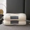 Almohada de punto anticontracción con núcleo de almohada para dormir profundamente, protección de la columna cervical, para adultos, estudiantes, dormitorio en casa, almohada de masaje con partición individual