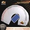 Cartas de Poker Fabricadas Sob Medida para a Competição Guan Dan, Cartas de Poker Guan Dan de Alta Qualidade 300g Qishang Bank com Impressão de Logo para o Evento