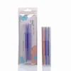 Yuhan Juego de Dos Cortapelos de Cejas de Doble Filo, Cortapelos de Cejas con Malla Protectora de Acero Inoxidable Y609