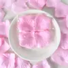 Simulação de pétala de rosa para casamento, arranjo de flores falsas para casamento, decoração de flores espalhadas à mão, adereços de tecido não tecido, quatro empilhados, 100 peças