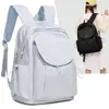 Serie de Colores Sólidos Suaves Mochila Fresca y Sencilla Estilo Ins Coreano para Niñas, Adecuada para la Escuela, Vacaciones y Viajes, Mochila de Almacenamiento Multiusos