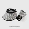 Chapéu Visor Esportivo de Verão da Moda para Venda por Atacado para Mulheres, Chapéu de Sol, Chapéu de Pescador, Novo Chapéu Grande com Aba para Proteção Solar