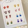 Serie Navideña Sanrio Pendientes Lindos Creativos Mini Pendientes de Dibujos Animados Diseño de Nicho Pendientes para Estudiantes Mujeres