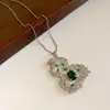 Colar de Cabacinha Eletrodepositado com Ouro Real Efeito Martelo Novo Estilo Chinês Temperamento Retrô Corrente para Clavícula Outono e Inverno Colar de Alta Qualidade para Mulheres