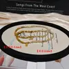 Pulsera de Cristal Torre Amarilla, Pulsera de Cristal, Joyería de Cristal, Pulsera de Cristal Blanco y Amarillo Natural para Mujer, Joyería de Alta Gama