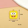 Clássico dos desenhos animados DIY acessórios da liga tambor esponja bebê Torta estrela gota óleo pingente colar pingente material