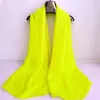 Bufanda Grande Roja de Seda para Mujer, Bufanda de Moda para Primavera y Otoño, Chal de Gasa, Bufanda de Color Sólido para Invierno, Bufanda Larga para Bailar, Nueva