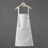 Delantal Impermeable 2026 para Uso en Cocina, Resistente al Aceite, Adulto, Moderno, Sin Mangas, Ropa de Trabajo para Catering, Estampado de Logo, Cuello Halter Sencillo