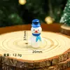 2026 Novo Enfeite de Árvore de Natal Boneco de Neve Presente de Natal Arranjo de Cena Decoração de Mesa Enfeite de Vidro de Natal