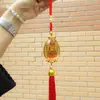 La Luz de Buda Brilla sobre el Buda Maitreya, Entrada y Salida Seguras, Colgante de Diamante con Borde Dorado, Decoración, Colgante, Regalo Especial