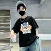 2026 Nueva Camiseta Casual Versátil Simple Elegante de Manga Corta de Algodón Puro para Niños, Top Holgado, Camisa de Marca Ins de Moda