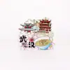 Ímãs de Geladeira de Cidade em Acrílico, Ímãs de Geladeira Estilo Chinês Original, Ímãs Decorativos de Presente, Artesanato Cultural e Criativo, Lembranças de Viagem