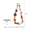 Nuevo Lanyard para Teléfono Móvil Estilo Tíbet, Tejido a Mano Estilo Chino de los Cinco Elementos Calabaza Retro Pompon Cadena para Teléfono con Correa de Muñeca con Borla