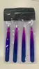 Set de 96 Piezas de Pinzas para Cejas Metalizadas con Spray de Cola Rosa, Cola Dorada, Cola Roja, Cola de Rosa y Degradado Azul