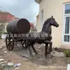 Escultura de Caballo Grande Cuadrada de Cobre para Exteriores Fundición de Latón Caballo Ocho Caballos Caballo Corriendo Caballo Caminando Golondrina Voladora Manualidades