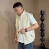 Nueva colección de otoño: chal elegante y sofisticado para hombre con un aspecto clásico y de alta gama, que presenta un cuello alto, color liso versátil y un diseño sin mangas