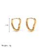 Nuevos Pendientes Pequeños Minimalistas Europeos y Americanos, Pendientes, Acero de Titanio Chapado en Oro Pendientes Irregulares de Acero Inoxidable para Mujer Venta al por Mayor