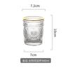 Criativo estilo japonês transparente copo de água de vidro resistente ao calor transparente Phnom Penh xícara de chá doméstica martelo copo de vidro conjunto