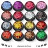 2mm diamante lantejoulas ultra-finas cross-border cor nail art lantejoulas glitter pó esmalte gel joias materiais atacado