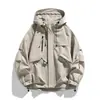 Chaquetas de Moda Primavera y Otoño 2024 para Hombres y Mujeres, Nuevos Abrigos con Capucha Versátiles de Corte Amplio, Rompevientos Estilo Pareja Serie Montaña