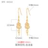 Aretes de Plata S925 Soporte Vacío Hecho a Mano diy Incrustado con Ámbar Cera de Abejas Perla Cuenta Redonda Aretes Soporte Vacío Accesorios para Mujer