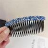 Peine para Recoger el Cabello Suelto, Peine de Cabello con Pedrería, Pinza para Flequillo Llena de Diamantes, Peine de Cabello Colorido, Pasador, Pinza para Pasador, Accesorio para el Cabello