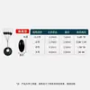 Frijoles Espaciales de Goma Competitivos, Set de Línea de Pesca de Silicona con Forma de Oliva, Frijoles Accesorios de Pesca de Goma Negra para Señuelo Cilíndrico